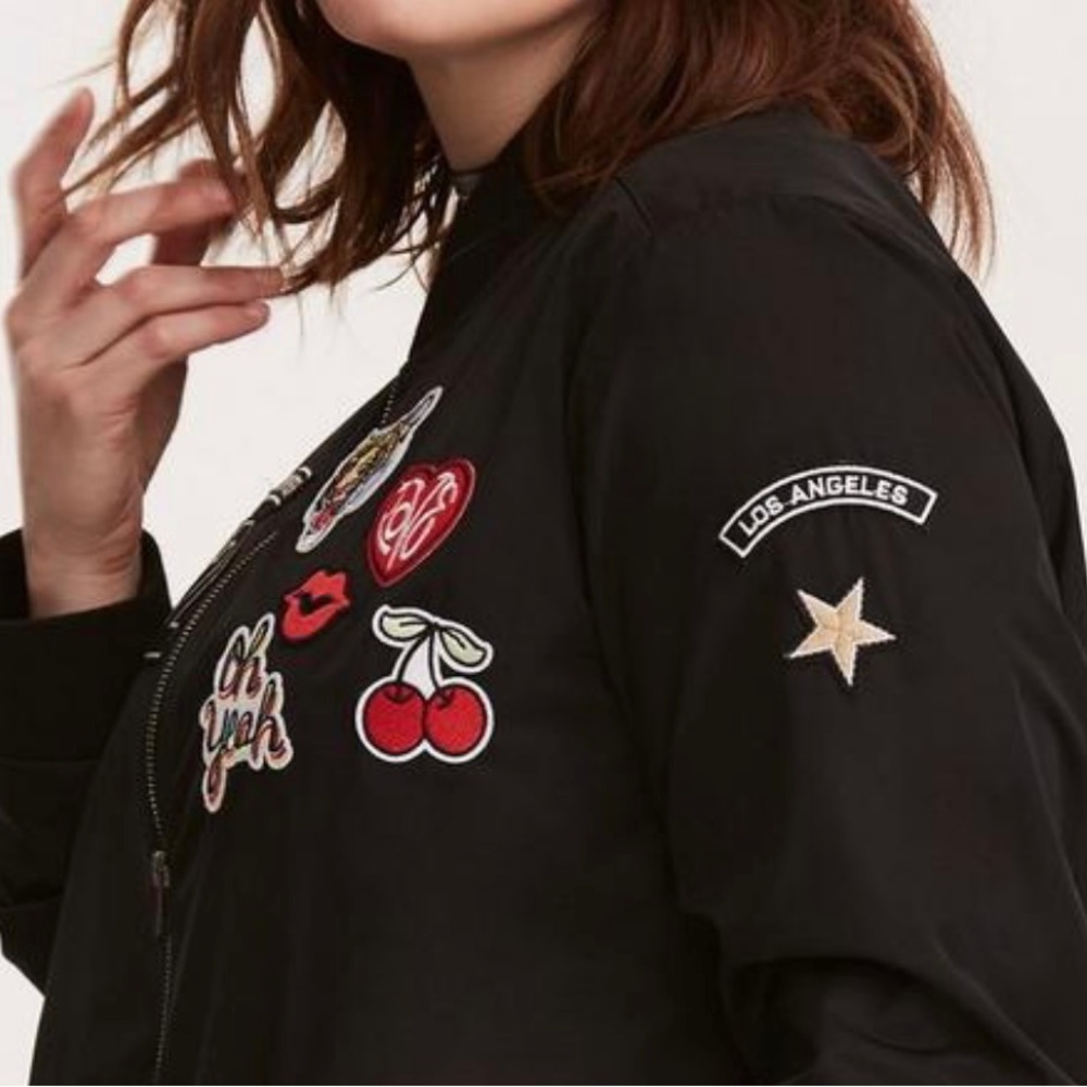 Torrid Patch Bomber Jacket - image 2
